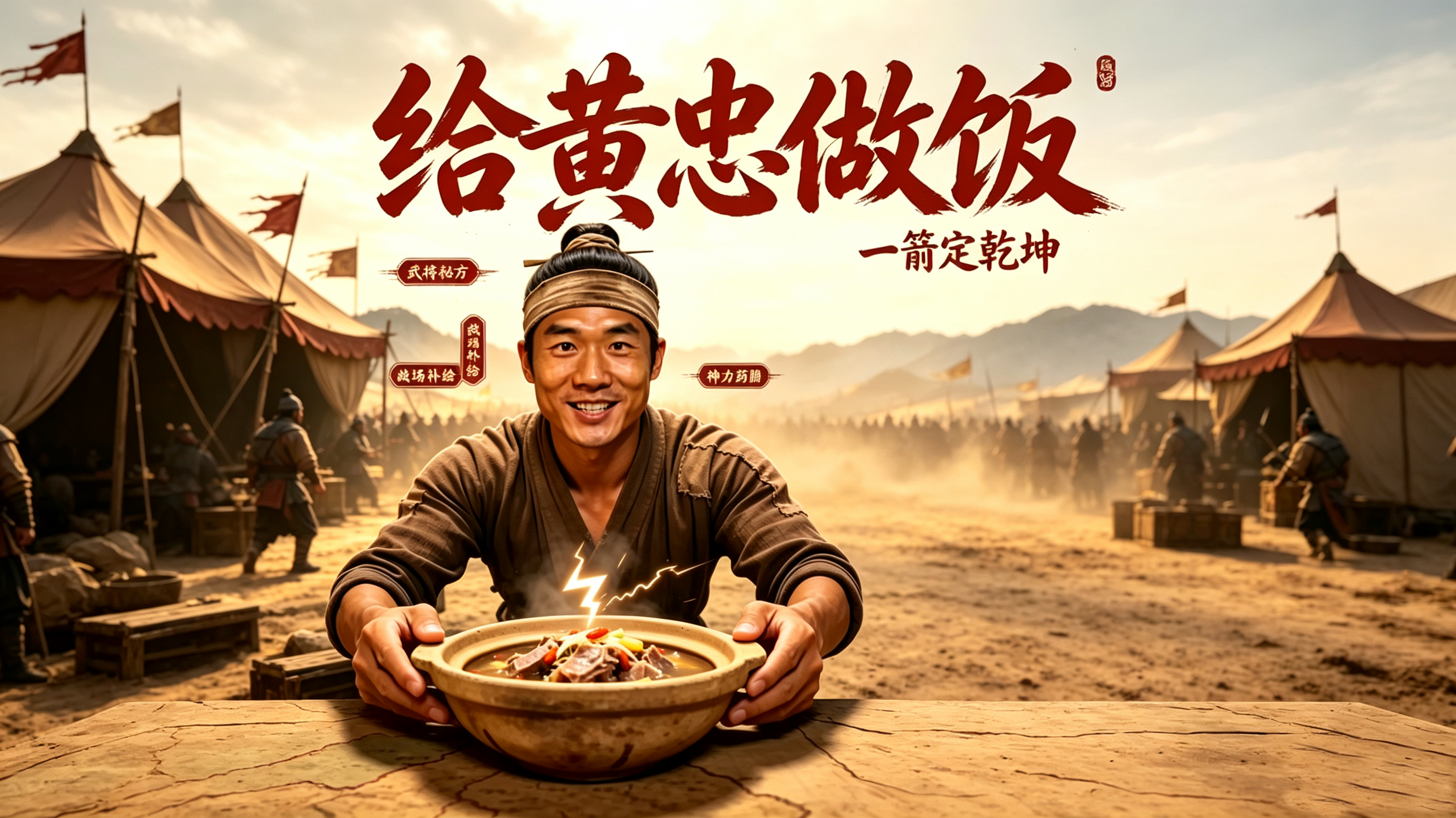 沉浸式体验穿越到三国给不服老的黄忠做饭